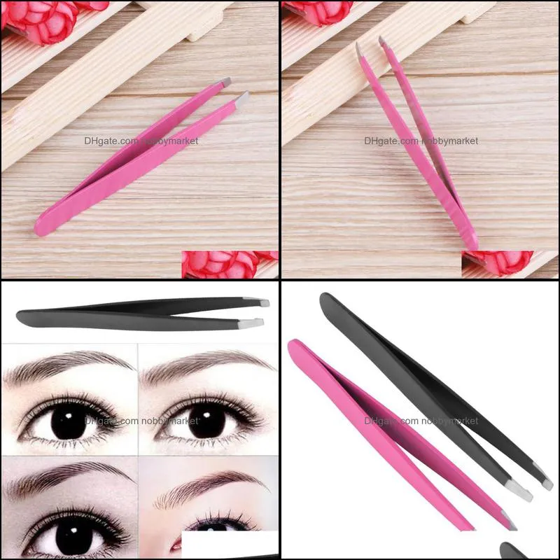 1pcs Eyebrow Tweezers Stainless Steel Face Hair Removal Eye Brow Trimmer Eyelash Clip Cosmetic Beauty Makeup Tool