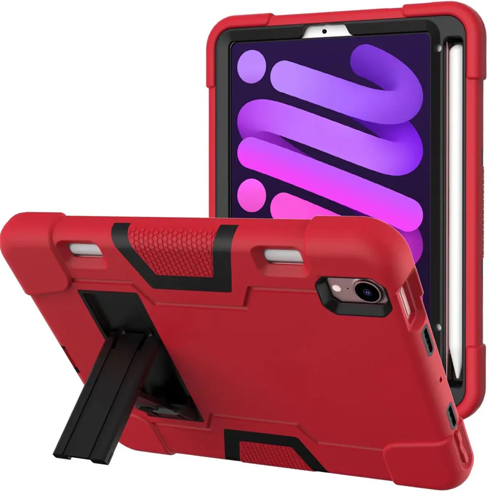Military Extreme Heavy Duty silicone pc shockproof case for ipad 10.9 pro 11 9.7 air 4 mini6 samsung 10.4 T500 T510 P610 T290 T307 tab A7lite 8.7 T225/T220