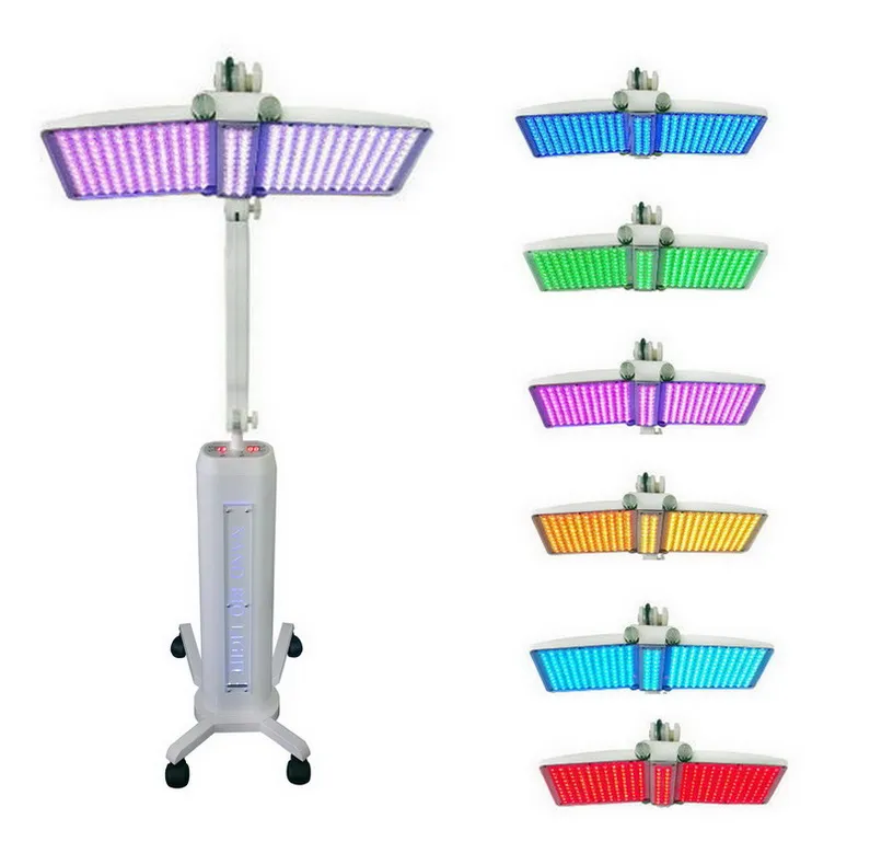 Máquina de fototerapia pdt com led, 7 cores, terapia de fótons, máscara led, máquina de beleza, remoção de acne, rejuvenescimento da pele, aperto