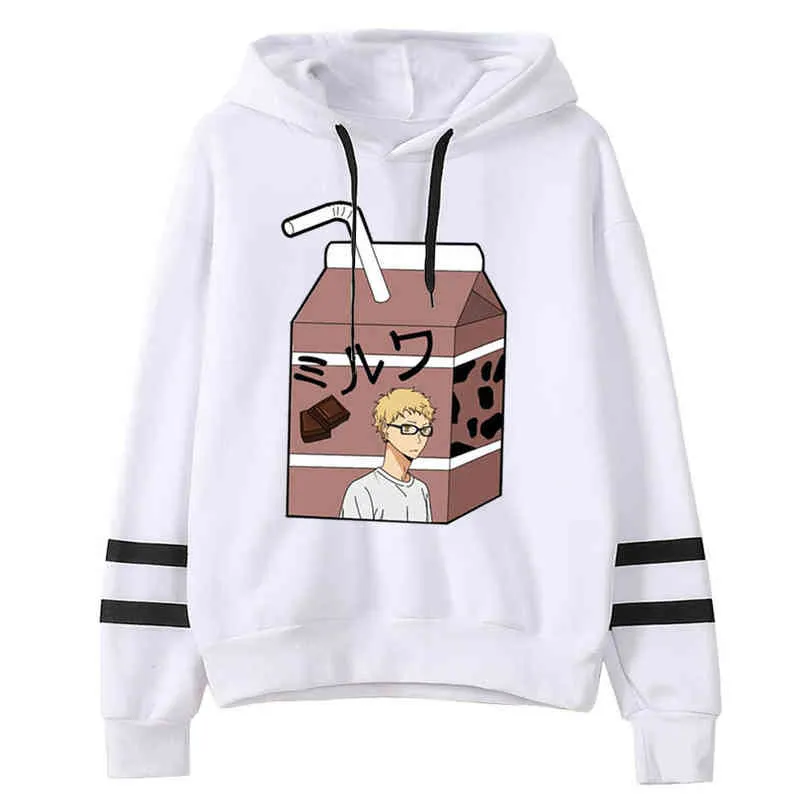 Anime Haikyuu Cosplay Giacche Vestiti Costumi Harajuku Felpa Karasuno High School Pullover Giacca con cappuccio Abbigliamento sportivo Y1213