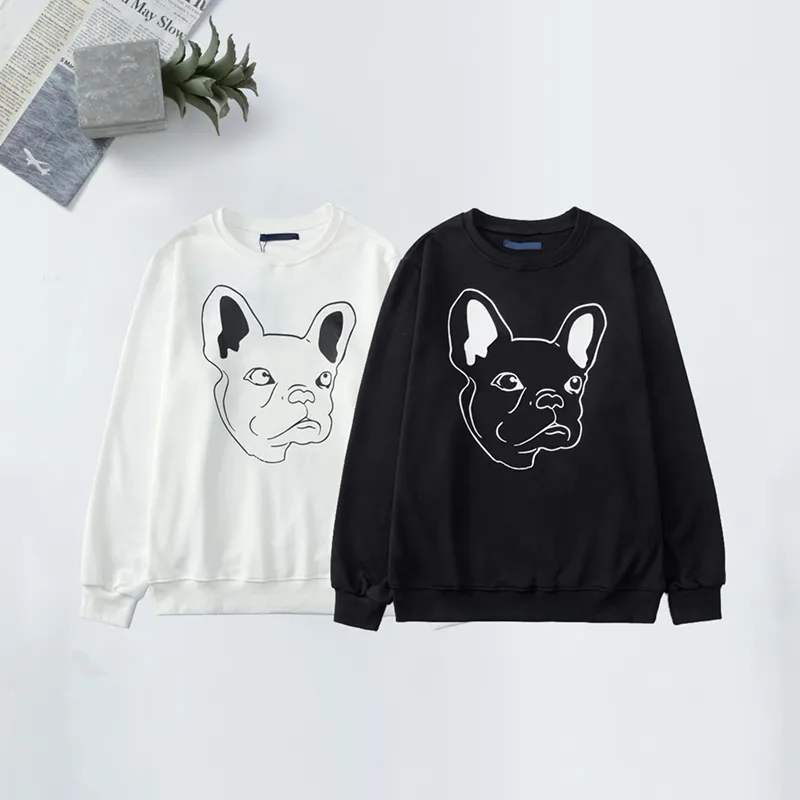 Erkekler Bayan Hoodies Moda Tişörtü Erkek Kazak Sonbahar Hoodie Yenilik Köpekler Mektup Baskı O-Boyun erkek Giyim Rahat Streetwear