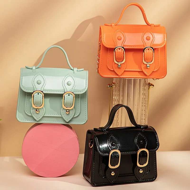 HBP Cute Girl Borse Donna Mini Borsette Jelly Tote Borse a tracolla color caramella per donna Borsa a tracolla Borsa estiva per ragazze Feminina