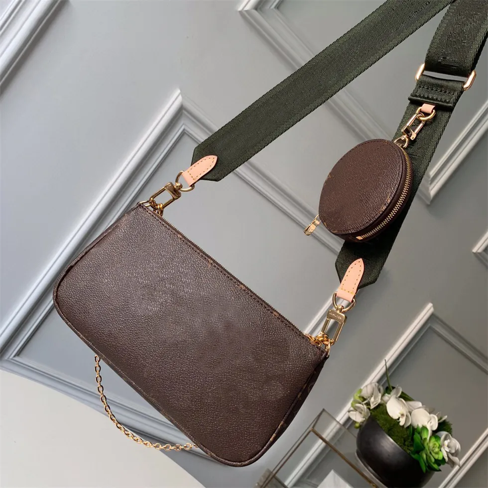 MULTI POCHETTE Shoulder Clutch Crossbody Bag Handbag Imitation Brand Vintage Wallets Backpacks Square Chain Three-piece Women Luxury Designers Purse L1