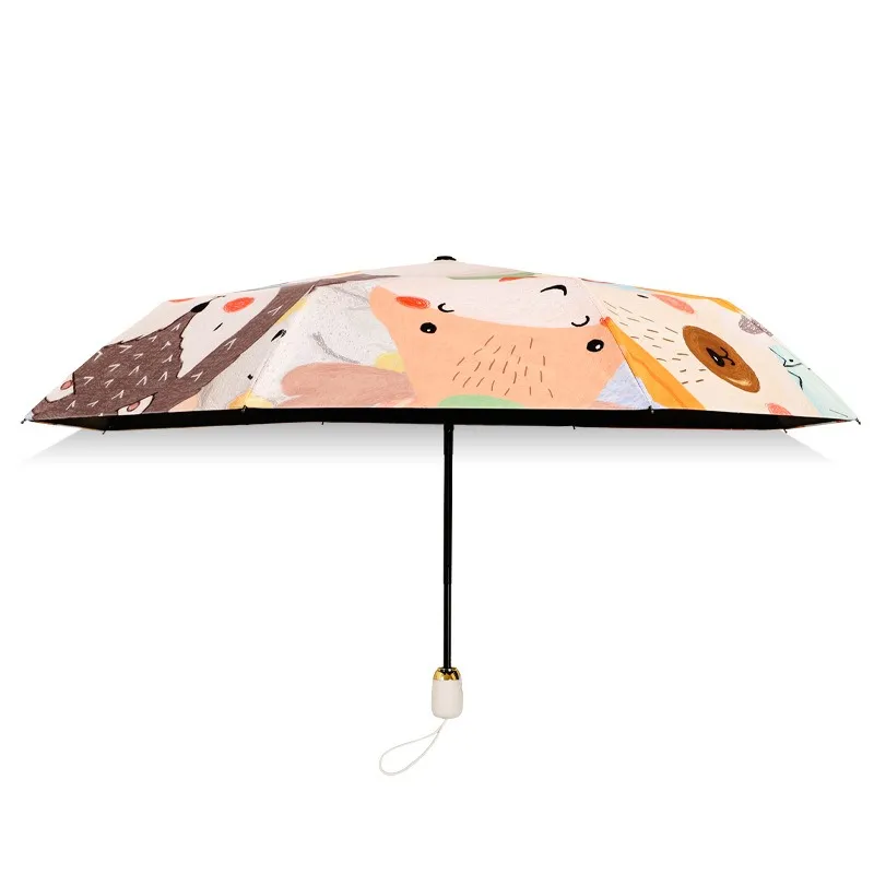 Parasol Fashion Dobrável Automático Chuva Guarda-chuva Paraguas Presente UV Sun Sunshade Crianças Guarda-chuvas