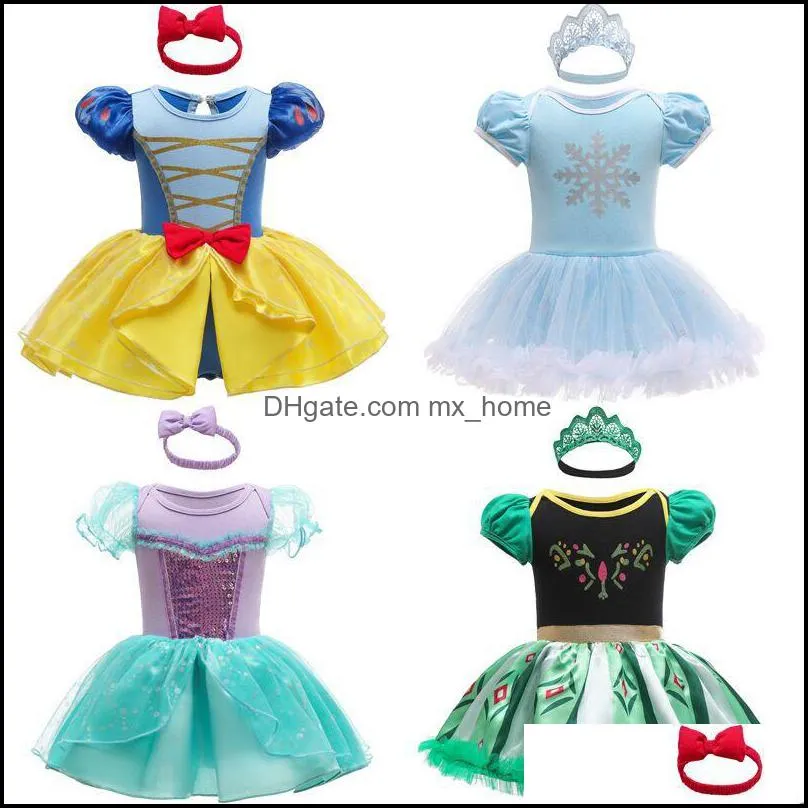 Barboteuses CombinaisonsBarboteuses Bébé Enfants Vêtements Bébé, Maternité Filles Net Fil Maille Barboteuse Infant Toddler Dentelle Princesse Combinaisons Summer Fash