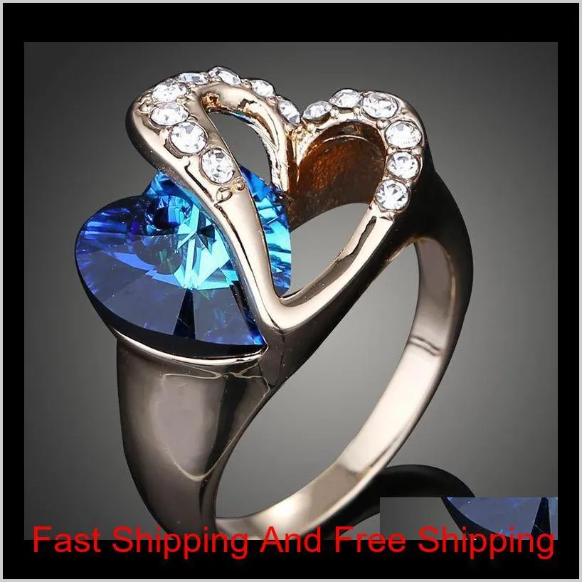 wedding rings 925 sterling silver plated austrian crystal wedding rings white gold cubic zirconia diamond sapphire gemstone rings