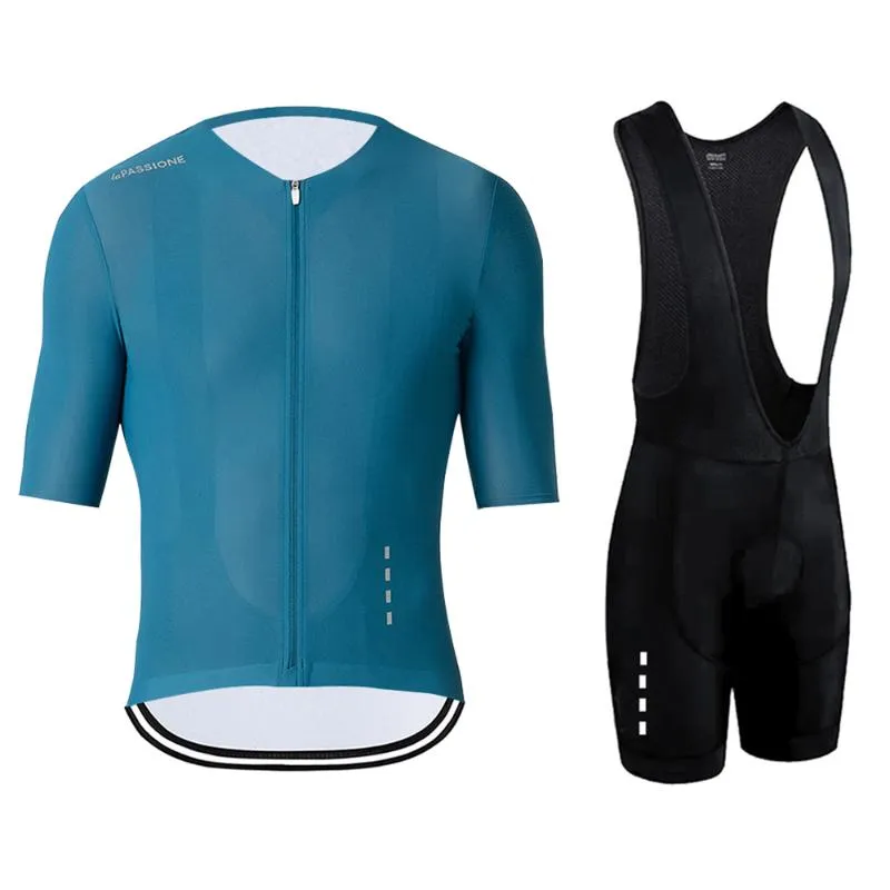 2021 La Passion Ny Ankomst Cykling Kläder Set Sommar Män Ropa Ciclismo MTB Bike Uniform Non Slip Racing Cykling Jersey Suit