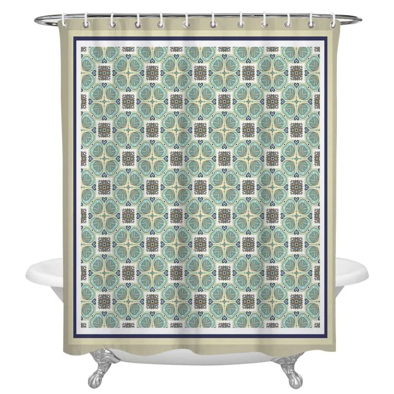 Rideaux de douche Style bohème Mandala motif imperméable rétro salle de bain décor rideau bain maison