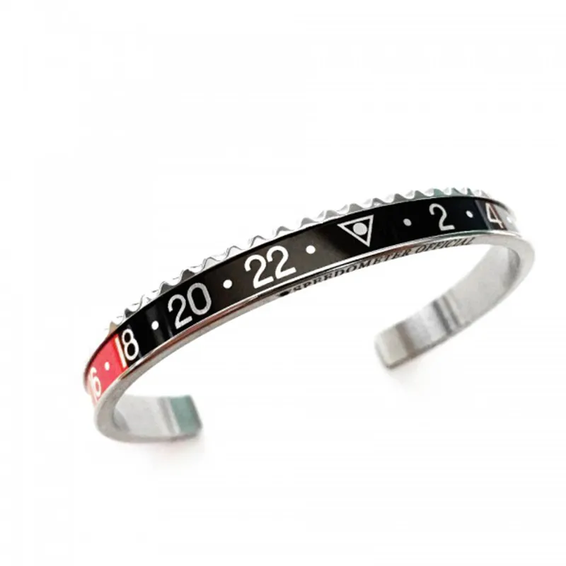 Speedometer bangles mixed style stainless steel bangles bracelet manchette open bracelet initial cuff bangle speedometer bracelet SP01