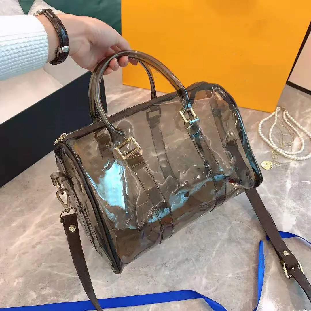 2021 new high quality transparent women`s One Shoulder Messenger Bag pillow bag