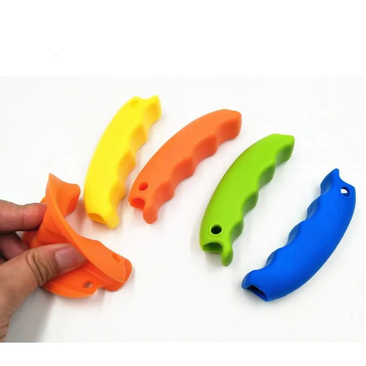 Convenient Bag Hanging Holder Quality Mention Dish Carry Bags Kitchen Gadgets Silicone Candy Color Save Effort Tools Keychain DH7576