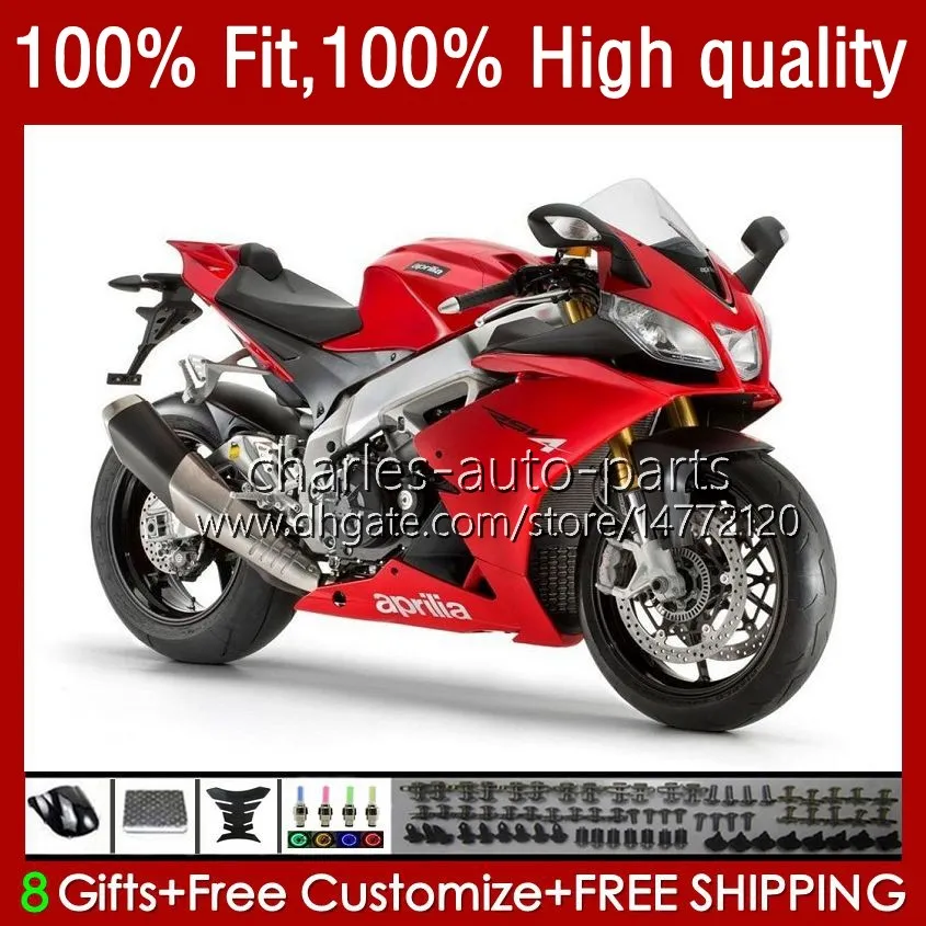 Carrosserie OEM pour Aprilia RSV1000RR RSV1000R 16-19 Corps 40No.123 Rouge brillant RSV4 RSV-1000 RSV 1000 R RR 2016 2017 2018 2019 RSV1000 16 17 18 19 Carénage de moulage par injection