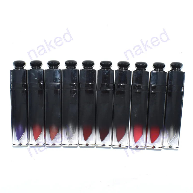 개인 레이블 LipGloss 립스틱 메이크업 립 크림 액체 립스틱 검은 튜브 채우기 90 개 이상의 그늘 선택 매트 립스틱 쉬머