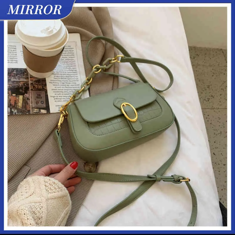 Ayna Moda Kadın Çantası Lüks Kaliteli Deri Omuz Çanta Ladie Zincir Messenger Kız Crossbody Elmas Kafes Çanta