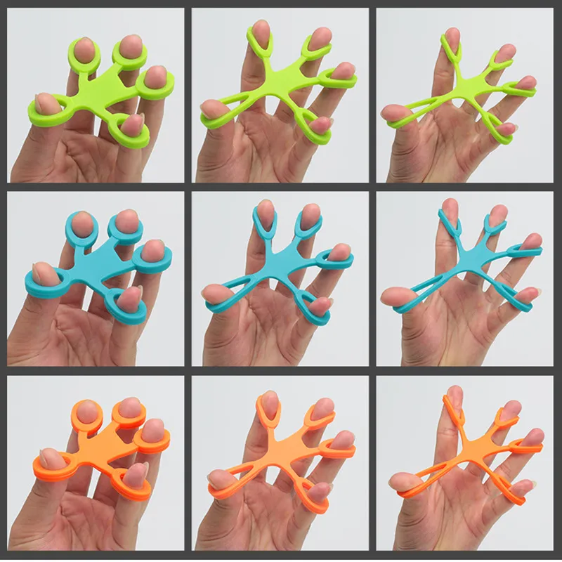 Bandas de resistência de dedo treinamento de borracha trecho de exercício faixa elástica cordas dobrador de fitness