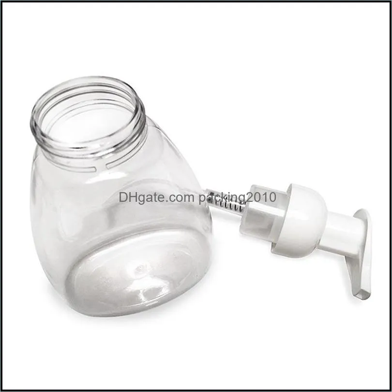250ml Clear Foaming Bottle Liquid Soap Whipped Mousse Points Bottling Shampoo Lotion Shower Gel Foam Pump Bottles