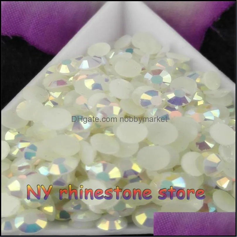 2500pcs/bag SS20 5mm 7 Color Jelly AB Resin Crystal Rhinestones FlatBack Super Glitter Nail Art Strass Wedding Decoration Beads Non HotFix