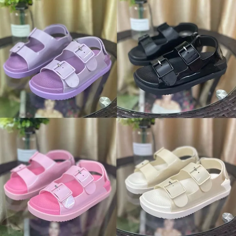 Designer Sandals Sandálias de borracha MIMI Double G Flip Flip Jelly Plataforma Slides de fivela ajustável Catton chinelo de verão Sandália externa