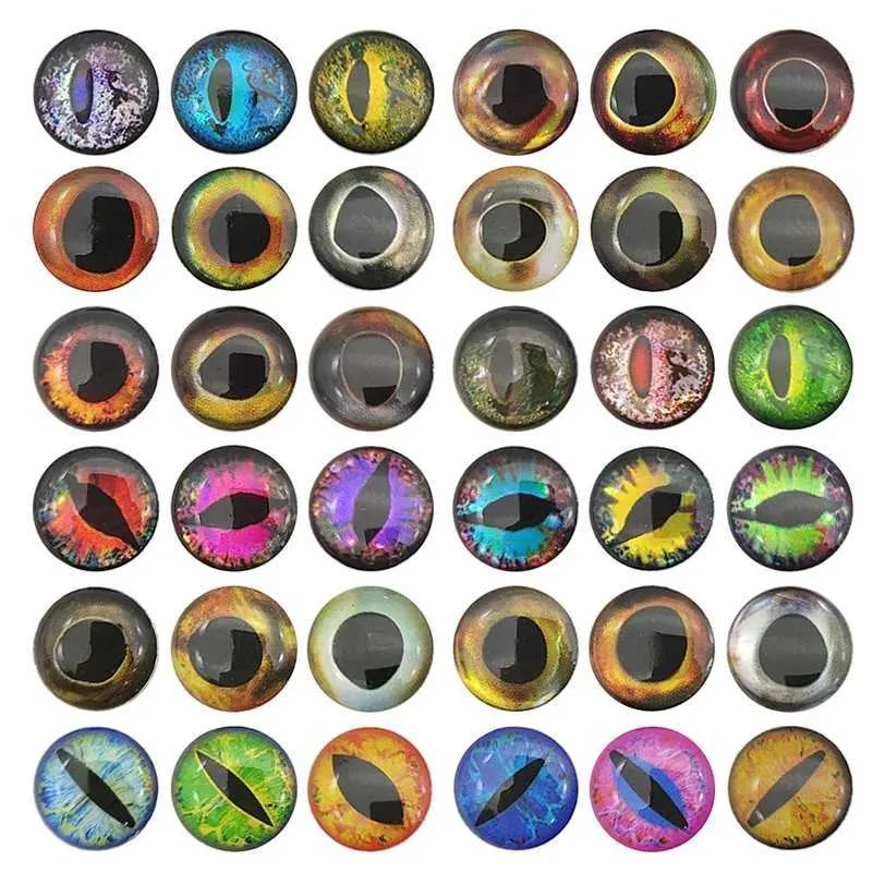 Yeux de leurre de pêche 2196pcs couleurs mélangées assorties mouche 3D Simulation poisson Laser artificiel m 4mm 5mm 6mm 211224