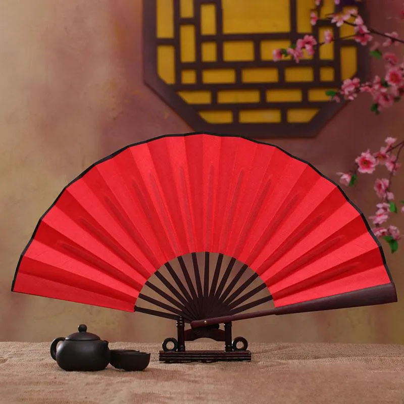 ديكور منزلي آخر ديي صيني مروحة اليابانية العادية اللون الخيزران الكبير هذيان قابلة للطي الحدث الحفلات لحفلات الحفلات للرجال/النساء المشجعين