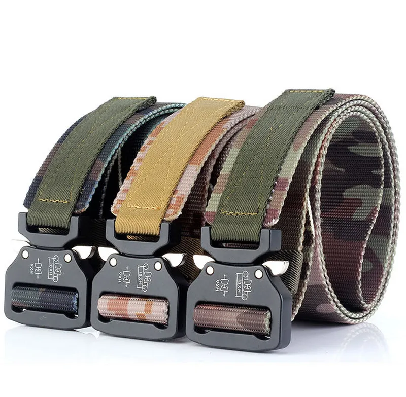 120cm Men's Elastic Stretch Nylon Belt with Plastic Buckle for Jeans