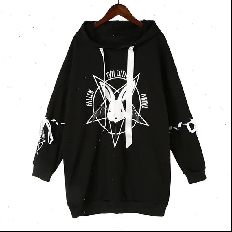 Hot Sales Easter Bunny Print Hoodies Women Lace Up Long Sleeve Hooded Sweatshirts Harajuku Pullovers Tops Casual Tracksuits