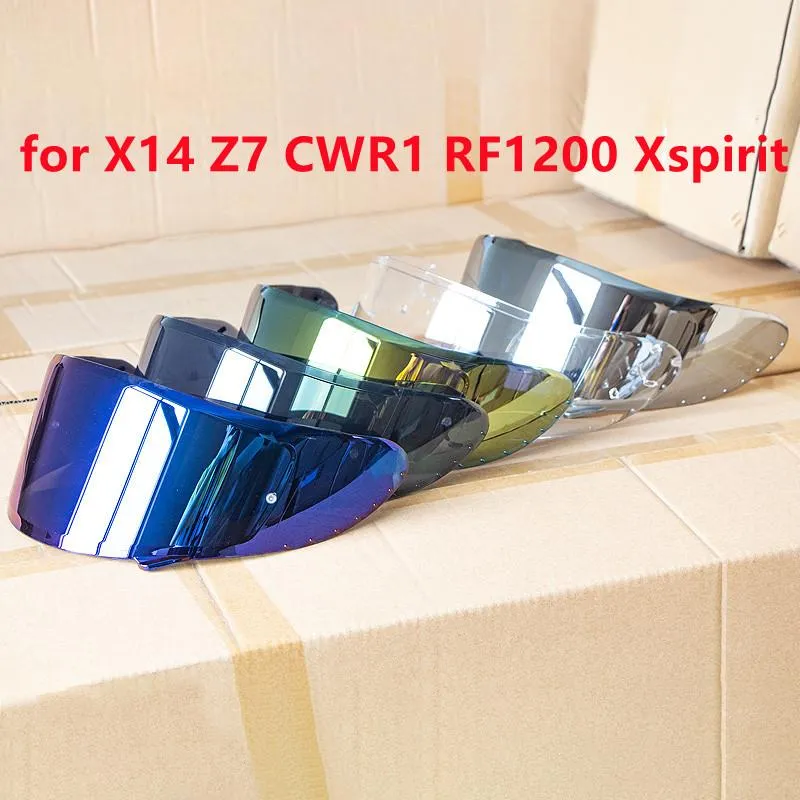 دراجة نارية الخوذ خوذة قناع for shoei x14 z7 cwr1 rf1200 xspirit nxr كامل الوجه عدسة حالة كاسكو موتو قناع درع الزجاج الأمامي