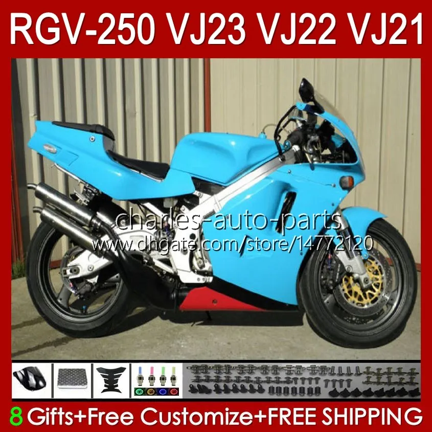 Корпус OEM для Suzuki RVG250 250CC VJ 23 23 RGV250 SAPC VJ23 глянцевый Cyan CoSling RGV-250CC 1997 1998 CUDLEWORK 107HCC.34 RGVT-250 RGVT RGV 250 CC RGV-250 панель 97 98 обтекатель