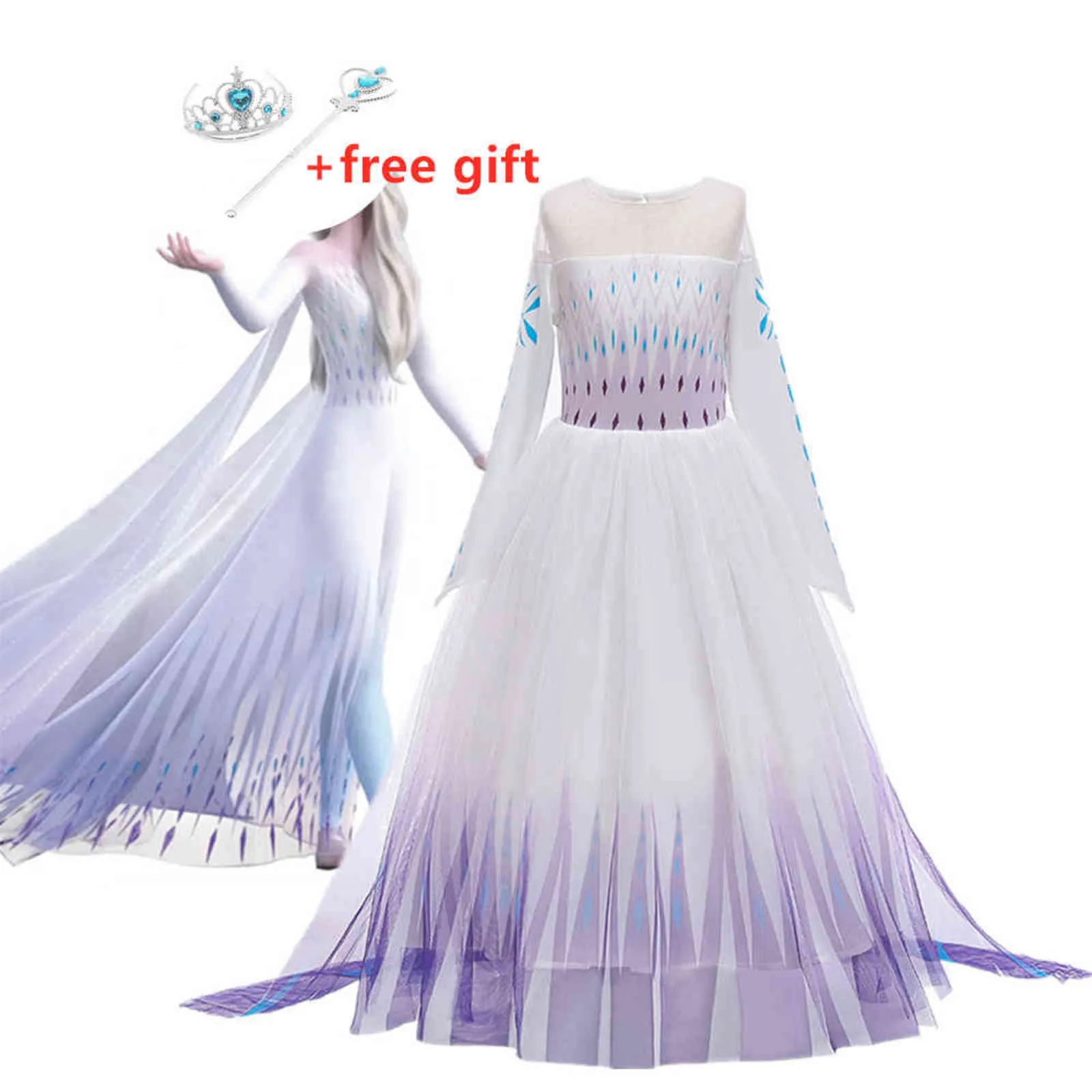 Ny Cosplay Princess Girl Dresses for Girls Festival Party Girls Dress Fantasy Baby Kostym för fotografering G1129