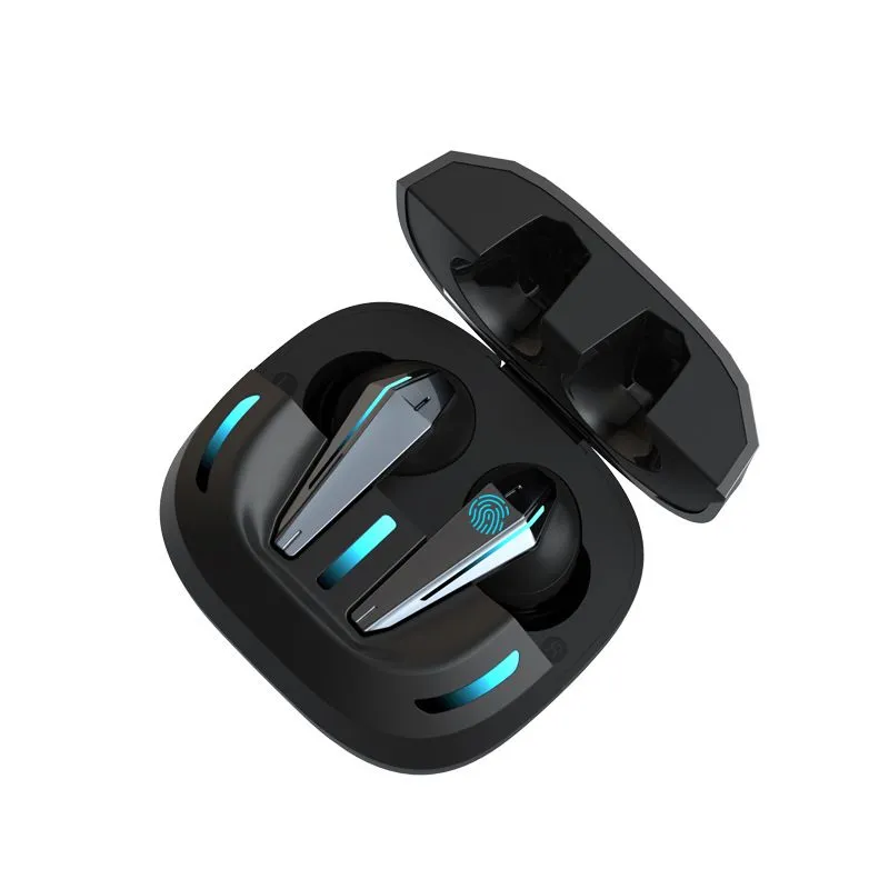 2021 TWS-spel mobiltelefon hörlurar LED sport headset