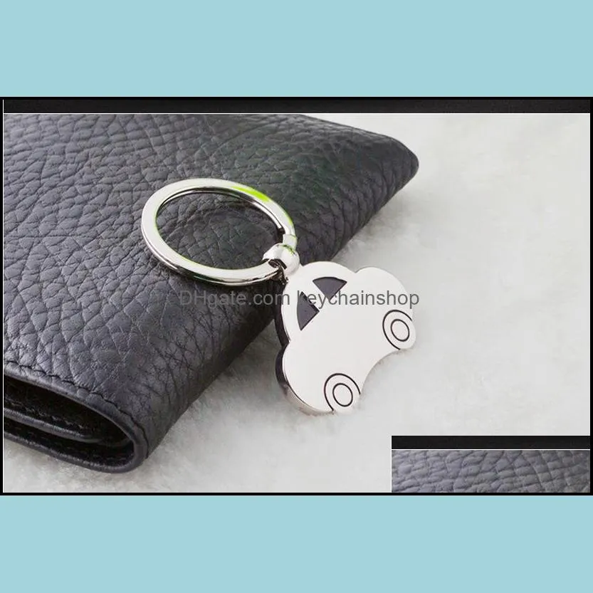 Metal Key Ring Vintage Car Shaped Vehicle KeyChain Keyring KeyFob Pendant Decoration Creative Gift