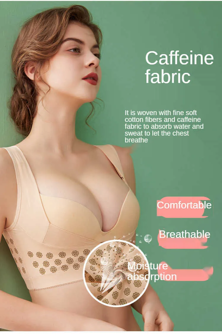 Women Bustier Caffeine Chest Gathered Breast Support Liposuction Holder Bra  Lift Anti Sagging Under Bust Thin Arm Correction 210810 From Cong02, $12.78