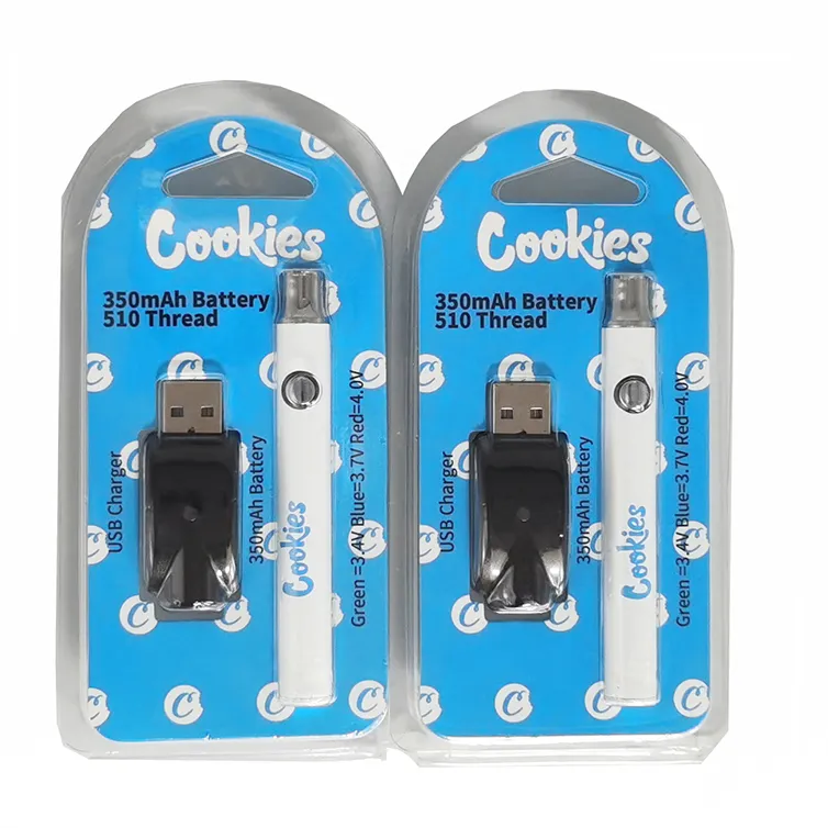 Cookies Battery Vape Pen Rechargeable Battery Vapes Carts 510 Thread