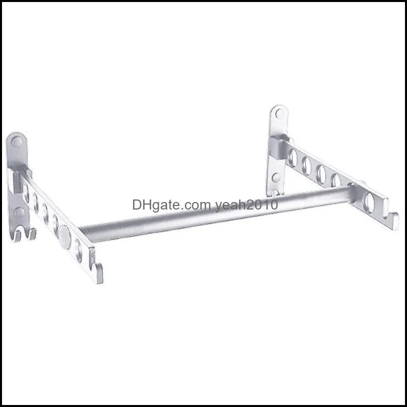 Wall Mount Clothes Hanger Rack Retractable Hangers For Closet Organizers And Balcony & Racks