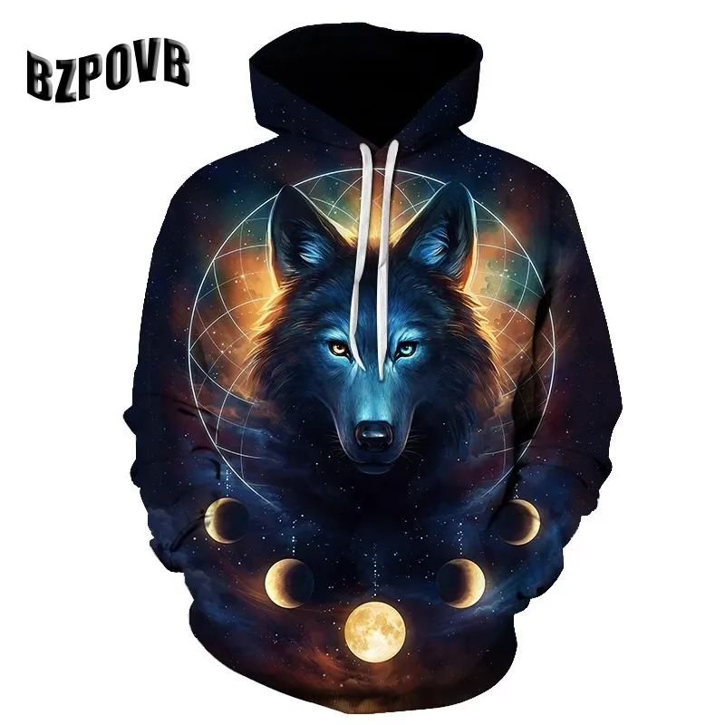 Digital wolf hot sale hoodie