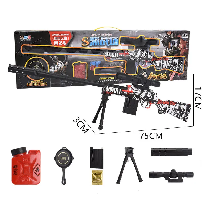 Snipergreen Soft Bullet Gun Toy - Fusil de précision Manuel AWM