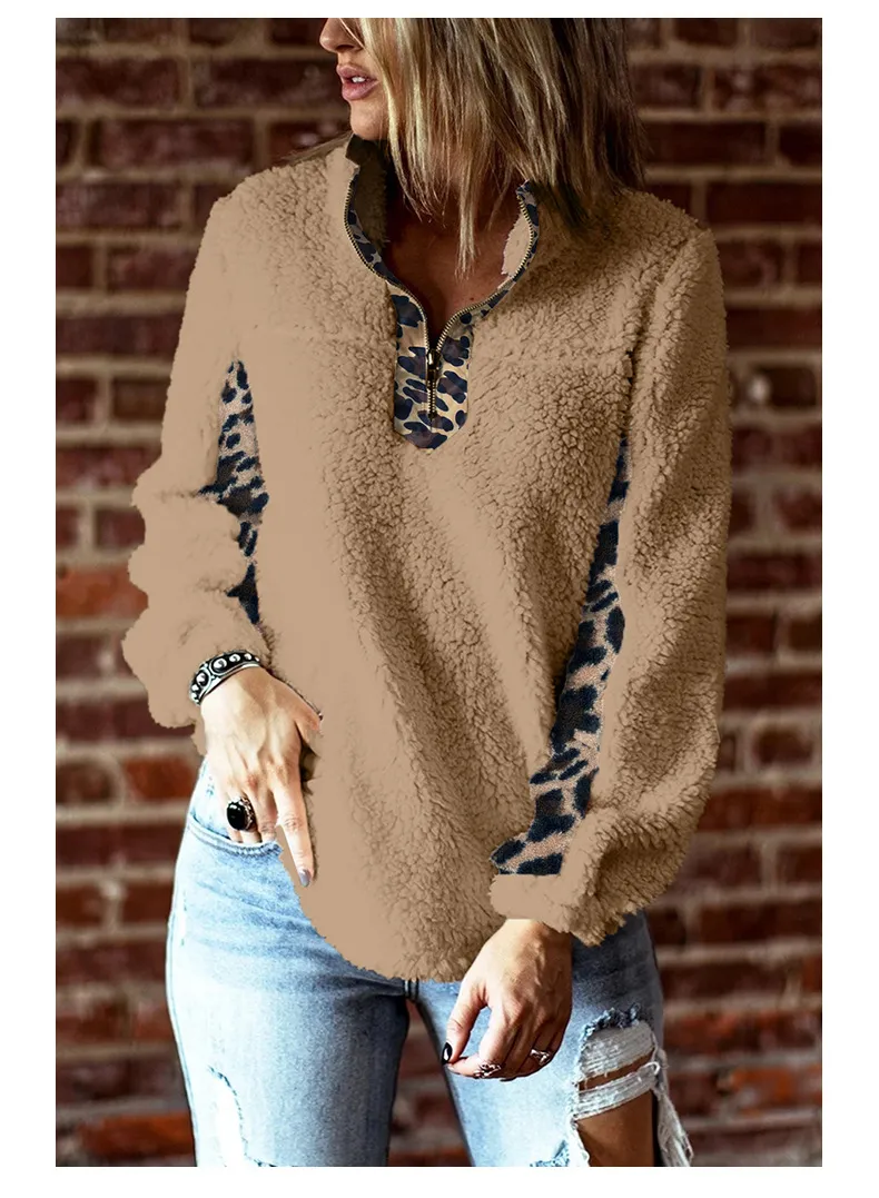 Women039s Jackets Cow Printed Sherpa Pullover Women Cowhide Oversized Outwear Fleece Coat Ladies Winter Soft Warm Sweatshirt Fa2657095