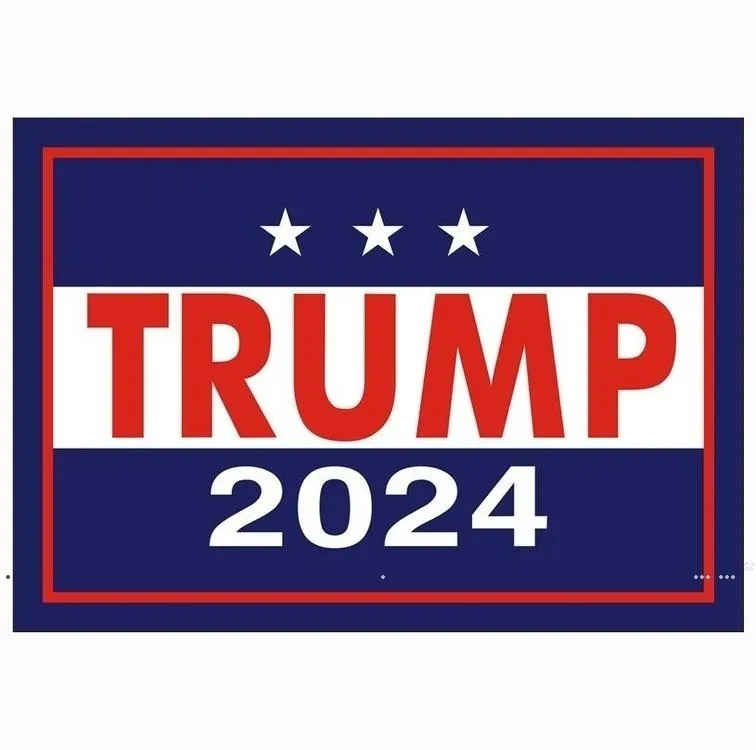 Autocollants de voiture NewTrump 2024 Campagne présidentielle américaine Trump Autocollant 14,8 * 21 cm Étiquettes en PVC Trump 2024 Autocollant de pare-chocs Décor de voiture EWF5848