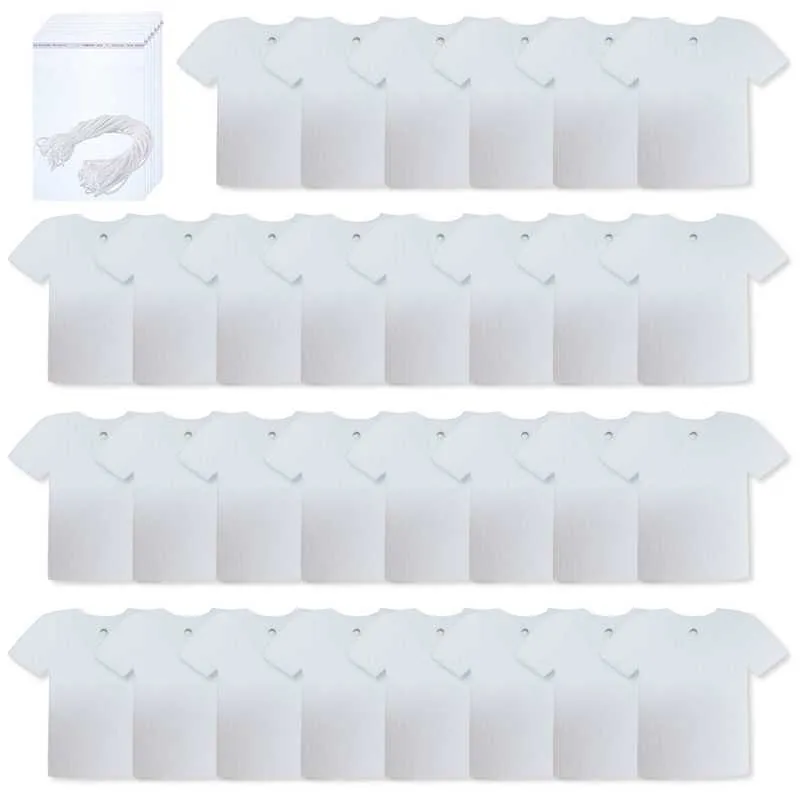 30 Pcs Sublimation Blank Air Freshener Sheets with Elastic Cord