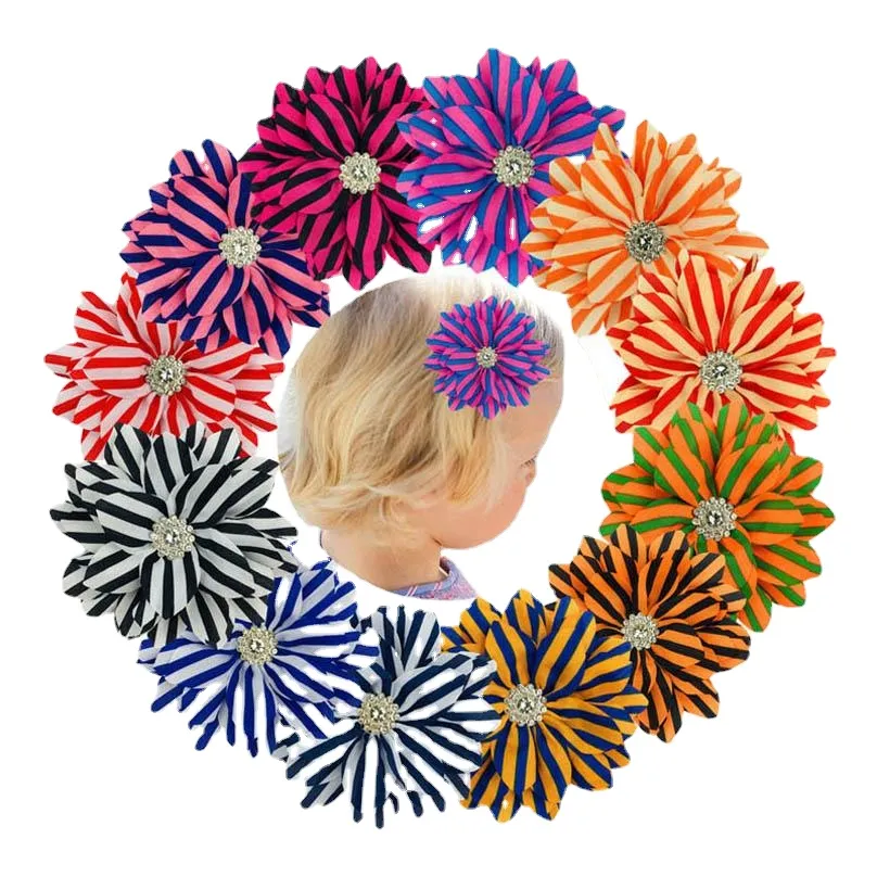 Accessori per capelli per ragazze Fermagli per capelli Bb Clip Barrettes Clip Fasce per bambini Bambini Forcina a strisce Trapano ad acqua Accessorio per feste per bambini Copricapo