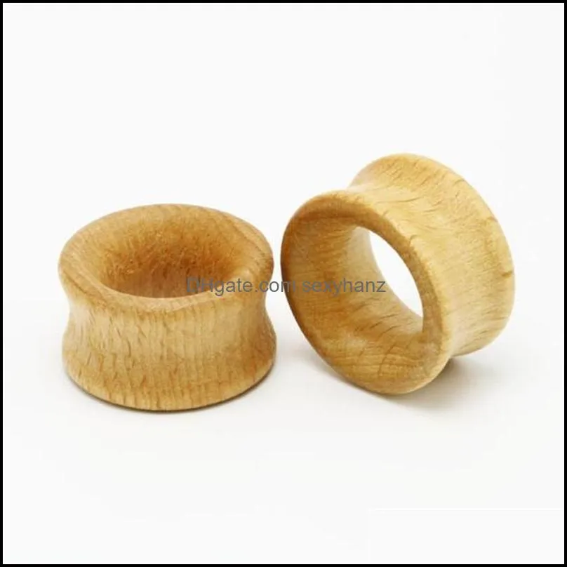 Other Body Jewelry 8-20Mm Wood Ear Plugs Flesh Tunnels Gauges Kit Expanders Solid Hollow Anti-Allergic Stretcher Piercing Women Drop Deliver