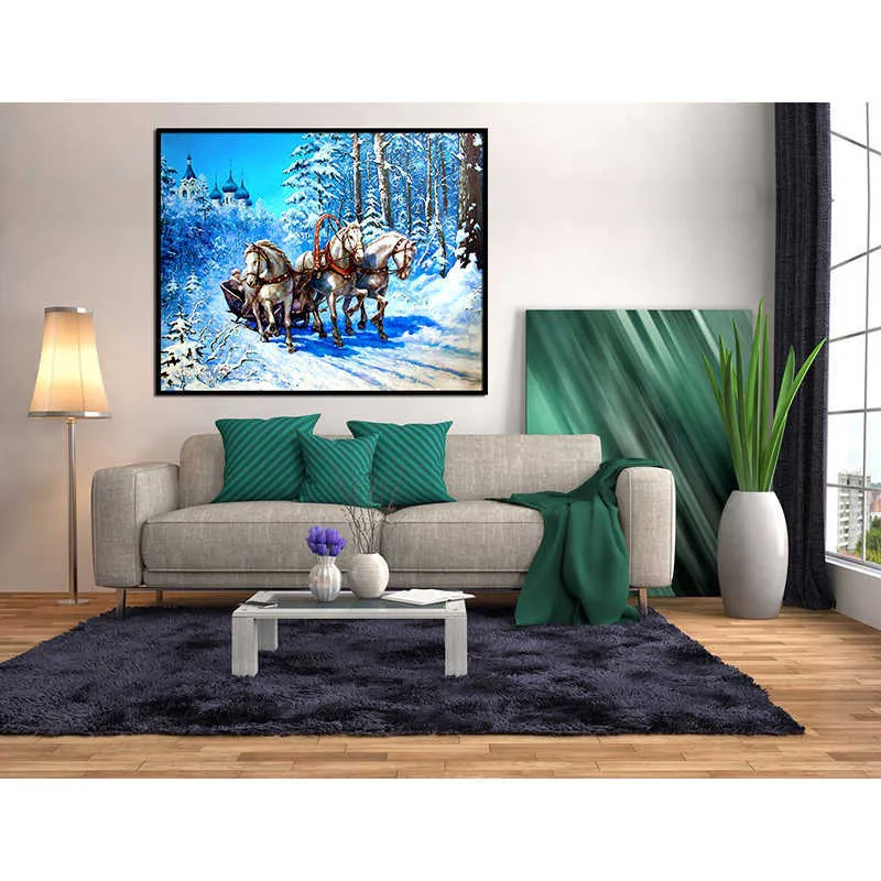 DIY Diamond Painting - Horse Christmas