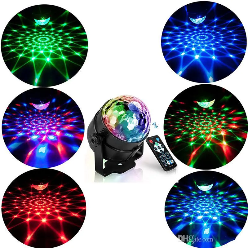 RGB LEDパーティー効果ディスコボールライトステージライトレーザーランププロジェクターRGBステージランプ音楽KTVフェスティバルパーティーLEDランプDJライト