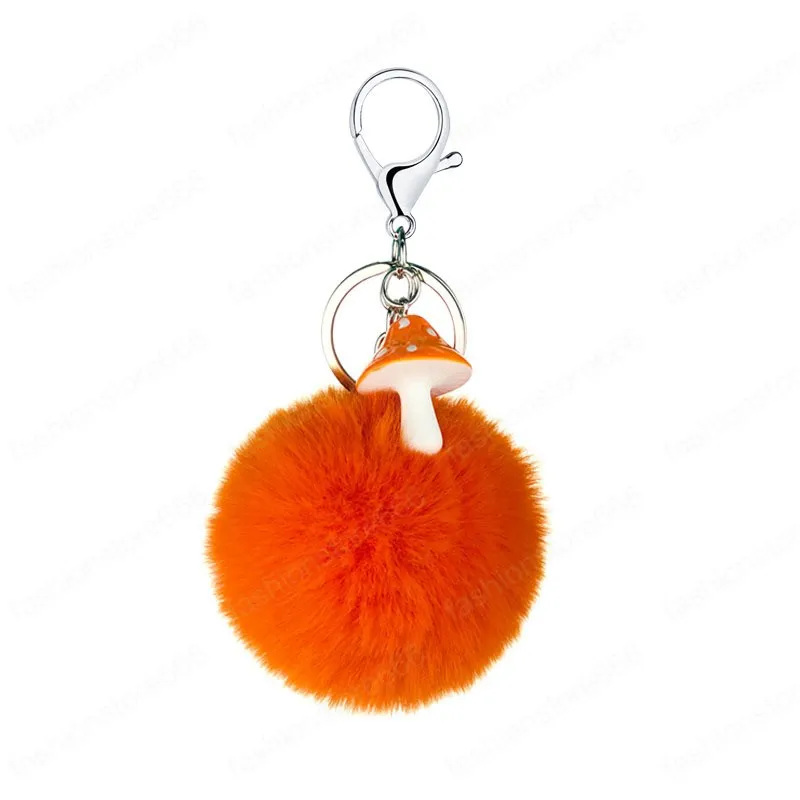 Fuzzy Butterfly Fur Ball Keychain - Plush Pom Pom Keyring For Women's Purses, Backpacks, Car Keys (12x8cm) - View #11