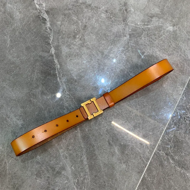 5427 Genuine Leather Business Designer Golden Buckle Belt, Fit Fashionable Men main image 3