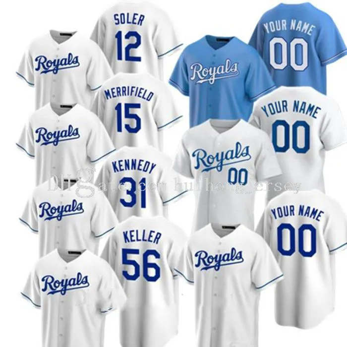 2021 Kansas City Bo Jackson Maglia Jorge Soler George Brett Salvador Perez Nicky Lopez Danny Duffy Owings Dini Cain Phillips Maglia da baseball