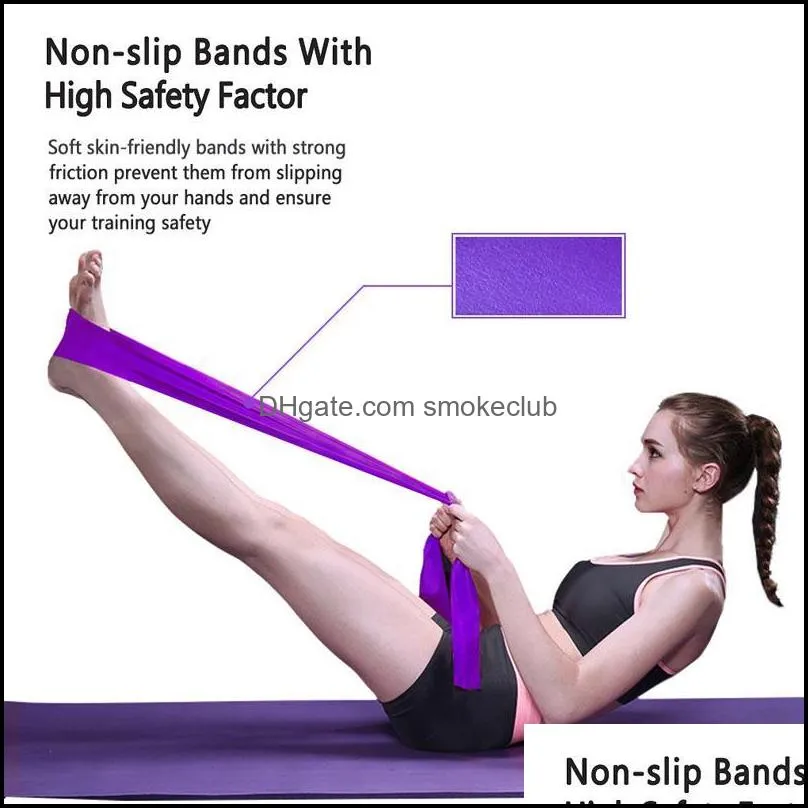 Resistance Bands Fitness Workout Rubber Elastic Band For Sport Yoga Exercise Stretch Training Pull Rope Expander Gym Equipment