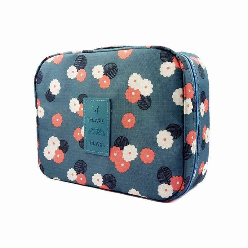 Nxy Cosmetic Bags Multifunctional Waterproof Oxford Cloth Square Portable Ladies Travel Organizer for Female Storage Toiletry 220302