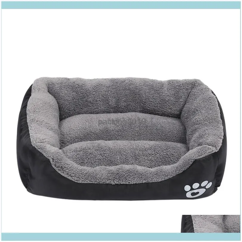 Dog Houses & Kennels Accessories Pet Bed Warming House Soft Material Nest Baskets Fall And Winter Warm Kennel For Cat Puppy Plus Size Drop