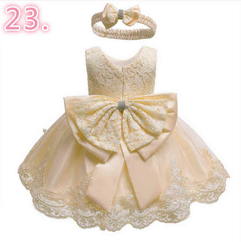 1-27-Baby Dress Lace Flower Christening Gown